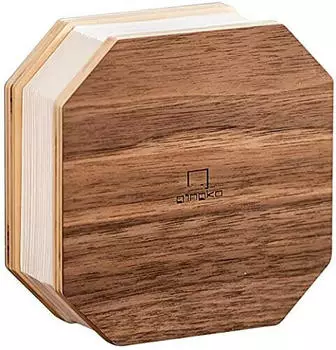 Gingko Accordion Lampe LED Holz Wiederaufladbar Walnuss (G006WT)