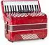 Classic Cantabile Secondo V 72-Bass-Akkordeon Set, rot (00070834)