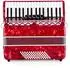 Classic Cantabile Secondo V 72-Bass-Akkordeon Set, rot (00070834)