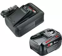 GARDENA 14915-20 Starter Kit QC AL 18V-44 + 1 x 4,0 Ah SoC Werkzeug-Akku und