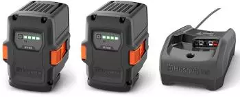 Husqvarna Akku Starter Set - 2x Akku B140 + 1x Ladeger&auml;t C80