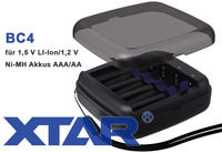 Xtar BC4 Schnell-Ladeger&auml;t f&uuml;r Li-Ion 1.5V Akku und 1,5V NiMH 1,2V Akkus AA...