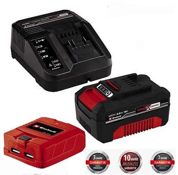 Einhell Starter Kit 4,0 Ah + USB Adapter 18V (10058)