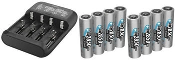 Ansmann Lithium 4 Rundzellen-Ladegerät LiFePO, LiIon, NiCd, NiMH 10340, 10350, 10440, 10500 (1001-0122-02)