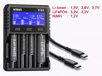 Xtar VX4 Schnellladegerät
