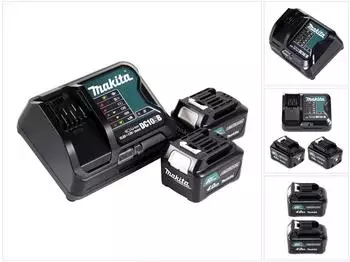 Makita Power Source Kit 12V mit 2x BL1041B Akku 4,0Ah + DC10SB Ladeger&auml;t