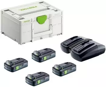 Festool Energie-Set SYS 18V 4xTBX4/TCL6DUO (578823)