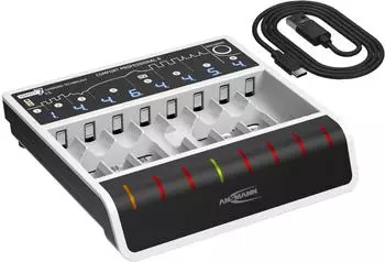 Ansmann Comfort Professional 8 USB-Ladeger&auml;t 1&ndash;8 NiMH AAA/AA (1001-0175)