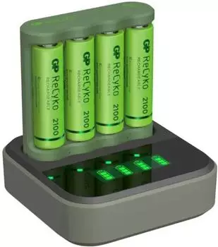 GP ReCyko B421 USB-Ladeger&auml;t AA/AAA + 4x AA 2100mAh (B421)