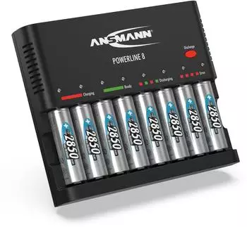 Ansmann Powerline 8 Ladegerät 8x AA/AAA NiMH (1001-0006-590-7)