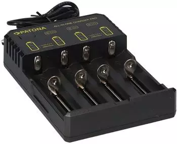 Patona Universal USB Ladeger&auml;t Li-Ion/NI-MH/NI-CD AA/AAA/CR123A (1914)