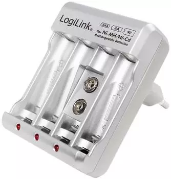LogiLink Batterieladeger&auml;t AA/AAA/9V Ni-MH/Ni-Cd (PA0168)