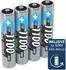 Ansmann Powerline 4 Smart Ladegerät AA/AAA NiCd/NiMH mit 4x AAA 1100 Akkus (1001-0049-01)