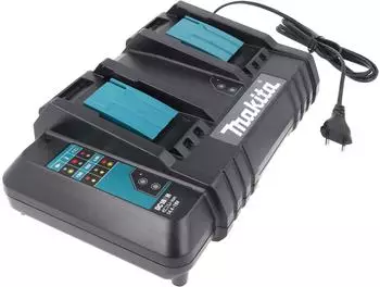 Makita DC18SH Doppel-Schnellladegerät 14,4V-18V, 2-Schacht (DC18SH)