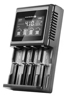 Everactive UC-4000 Smart-Ladeger&auml;t LCD USB NiMH/Li-Ion/LiFePO4 (UC-4000)