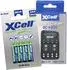 XCell BC-X500 Ladegerät + 4x AAA Akku 1000mAh NiMH (14160)