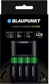 Blaupunkt Advanced LCD Charger C4 PRO NiMH Rundzellen-Ladeger&auml;t (30010281)