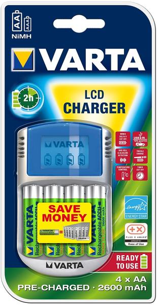 VARTA power LCD Charger inkl. 4 AA Akkus (57070201451)