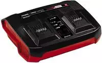 Einhell Power-X-Twincharger 3 A Batterieladeger&auml;t f&uuml;r innen Schwarz - Rot (4512069)