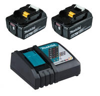 Makita Werkzeugakku Power Source-Kit Li, 199480-6, 18 V / 6,0 Ah, 2 Akkus und