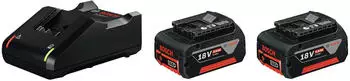 Bosch Starter-Set 2 x GBA 18V 4.0Ah + GAL 18V-40 Professional (1600A019S0)