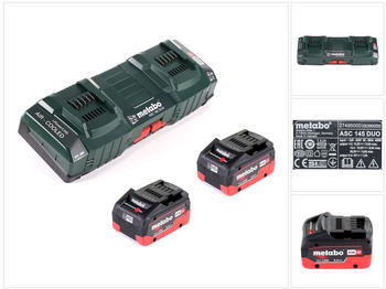 Metabo Basis Set ( 2x 5,5Ah LIHD + Doppelladegerät)