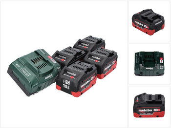 Metabo 18V Basis Set ( 4x 10,0 Ah + ASC 145 CAS System)