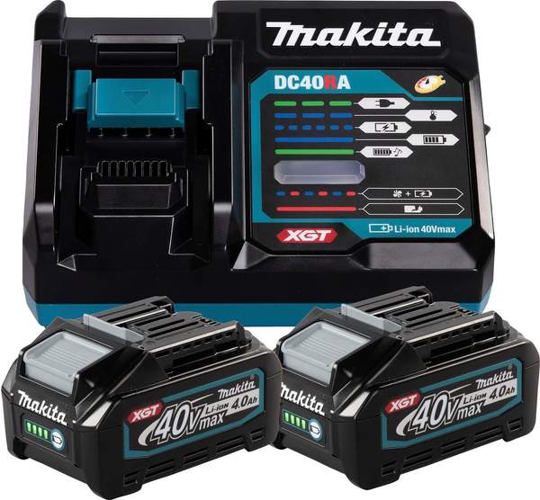 Makita Power Source Kit 40V DC40RA +BL4040 (2x Akku 4 Ah) 191L77-9