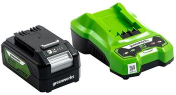 Greenworks Starter Kit 4Ah Batterie + Ladegerät GSK24B4 (2936507)