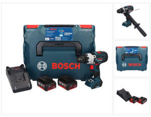 Bosch GSR 18V-150 C Professional (2x 5,0 Ah + Ladegerät + L-Boxx)