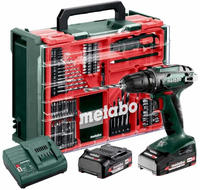 METABO Akku-Bohrschrauber 74-teilig BS 18 Mobile Werkstatt