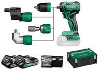 HiKOKI DS18DDQWRZ Akku-Bohrschrauber 18 V 2.0 Ah Li-Ion inkl. 2. Akku, inkl.