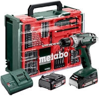 Metabo BS 18 Quick Set 602217710 Akku-Bohrschrauber 18V 2Ah Li-Ion b&uuml;rstenlos mit