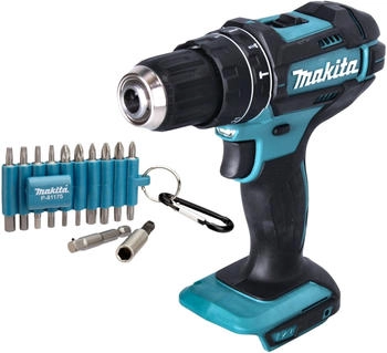 Makita DHP482 + 22 tlg. Bit Set ohne Akku ohne Ladeger&auml;t