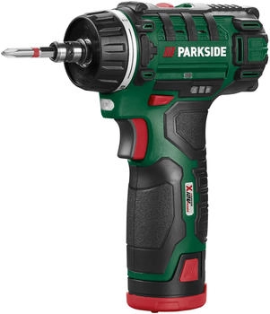 Parkside PBSA 12 E4 mit Akku 2 Ah und Ladegerät