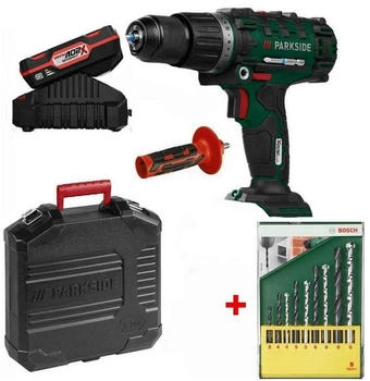 Parkside PSBSA 20-Li C3 + Akku 2 Ah+ Bohrer Set