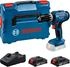2 Akkus 2,0 Ah + L-BOXX: Bosch Akku-Schlagbohrschauber GSB 18V-25 Professional