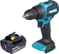 Makita DDF 490 M1 Akku Bohrschrauber 18 V 65 Nm 1/2" Brushless + 1x Akku 4,0 Ah...
