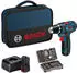 Bosch GSR 12V-15 Professional (2x 2.0 Ah + Ladegerät + 43 tgl. Bit-Set + Softbag)