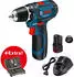 Bosch GSR 12V-15 Professional (2x 2.0 Ah + Ladegerät + 43 tgl. Bit-Set + Softbag)
