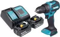 Makita DDF 490 SG Akku Bohrschrauber 18 V 65 Nm 1/2" Brushless + 2x Akku 6,0 Ah...