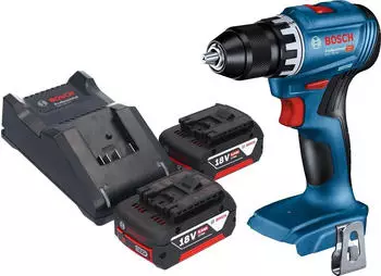 Bosch GSR 18V-45 (2x Akku 5,0 Ah + Ladeger&auml;t)