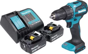 Makita Akku-Schlagbohrschrauber DHP490ST (2x Akku 5,0 Ah + Ladeger&auml;t)