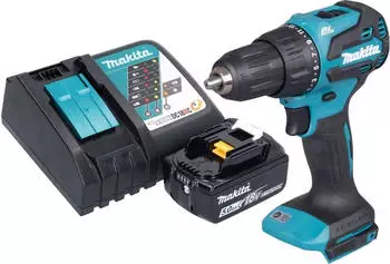 Makita Akku-Schlagbohrschrauber DHP490RT1 (1x Akku 5,0 Ah + Ladeger&auml;t)