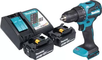 Makita Akku-Schlagbohrschrauber DHP490RF (2x Akku 3,0 Ah + Ladeger&auml;t)