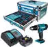 Makita DHP453SF1X9 (1x Akku 3,0 Ah + Ladegerät + 96 tlg. Zubehör Set + Koffer)