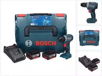 Bosch GSR 18V-45 (2x 5,0 Ah + Ladeger&auml;t + L-Boxx)