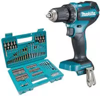 Makita DDF 485 Z Akku Bohrschrauber 18 V 50 Nm Brushless + 102 tlg. Bit Bohrer Set -
