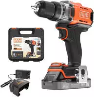 Black & Decker Akku-Bohrschrauber 18V 2Ah 2G Kof BCD382D1XK