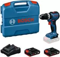 Bosch Akku-Schlagbohrschrauber PRO GSB18V-52, 18 V / 2,0 Ah, mit 2 Akkus,...